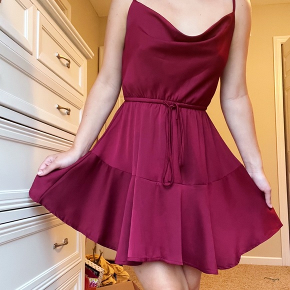 Showpo Cowl Neck Babydoll Dress - Picture 4 of 8